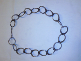 collar plata envejecida lig